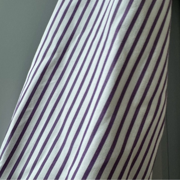 Brooks Brothers Classic Button Down Dress Shirt White w/ Purple Stripes sz 16-32 - Picture 3 of 5
